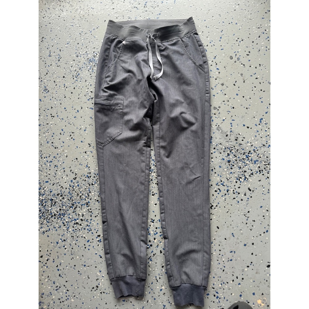 FIGS Technical Collection Gray Jogger Scrub Pants Drawstring XS/T